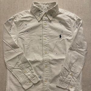 Ralph Lauren Boys Splatter Paint Design Shirt size 6